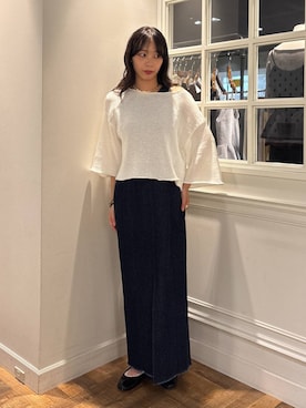 「A part by（アパートバイ）のネックカフ（ネックレス）」を使った、mikaさん（レディース・165cm・20代）の秋コーディネート