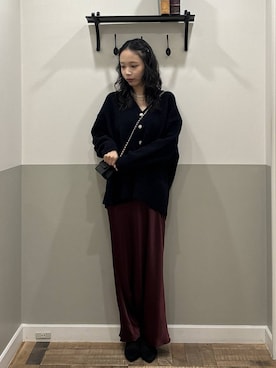 「A part by（アパートバイ）のアイテム（アクセサリー）」を使った、mikaさん（レディース・165cm）の秋コーディネート