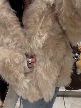 「アイテム（デニムスカート）」を使った、mikaさん（レディース・165cm）の秋コーディネート