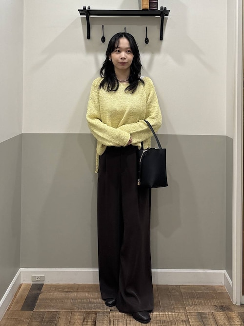 Sサイズ展開・洗える】イージーストレートパンツ（スラックス）｜A