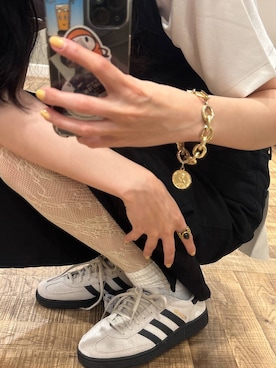 「アイテム（デニムスカート）」を使った、mikaさん（レディース・165cm）の夏コーディネート