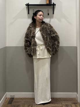 「アイテム（セットアップ）」を使った、mikaさん（レディース・165cm）の秋コーディネート