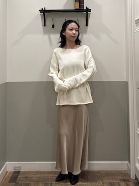 「アイテム（セットアップ）」を使った、mikaさん（レディース・165cm）の秋コーディネート