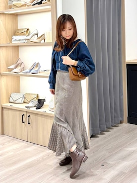 「WA ORiental TRaffic（ダブルエーオリエンタルトラフィック）のアイテム」を使った、あおいさん（レディース・157cm）の秋コーディネート