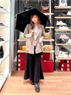 「レインシューズ」｜あおいさん（レディース・156cm）の夏コーディネート