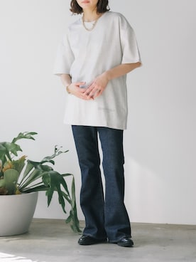 「FOG ESSENTIALS（エフオージーエッセンシャルズ）のアイテム」を使った、NATSUKIさん（レディース・170cm）の冬コーディネート