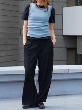 「GILDAN（ギルダン）のアイテム」を使った、NATSUKIさん（レディース・170cm）の夏コーディネート