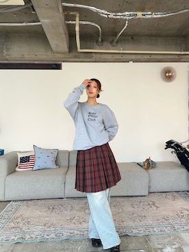 「アイテム（スカート）」を使った、NATSUKIさん（レディース・170cm）の秋コーディネート