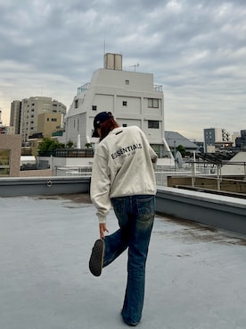 「FOG ESSENTIALS（エフオージーエッセンシャルズ）のアイテム」を使った、NATSUKIさん（レディース・170cm）の冬コーディネート