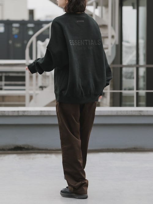 セール】FOG ESSENTIALS/エッセンシャルズ BACK LOGO CREW SWEAT 