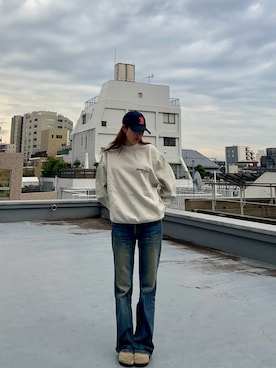 「アイテム（サンダル）」を使った、NATSUKIさん（レディース・170cm）の秋コーディネート