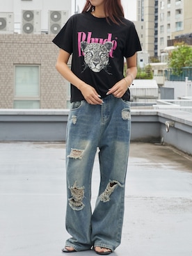「Chick（チック）のアイテム」を使った、NATSUKIさん（レディース・170cm）の夏コーディネート