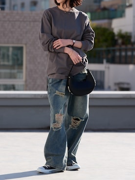 「Theater code（シアターコード）のアイテム」を使った、NATSUKIさん（レディース・170cm）の冬コーディネート