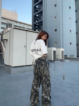 「FOG ESSENTIALS（エフオージーエッセンシャルズ）のアイテム」を使った、NATSUKIさん（レディース・170cm）の夏コーディネート