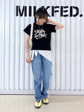 「MILKFED.（ミルクフェド）のアイテム」を使った、Kiyoraさん（レディース・150cm）の夏コーディネート
