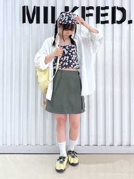 「MILKFED.（ミルクフェド）のアイテム」を使った、Kiyoraさん（レディース・150cm）の夏コーディネート