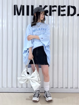 「MILKFED.（ミルクフェド）のアイテム」を使った、Kiyoraさん（レディース・150cm）の春コーディネート