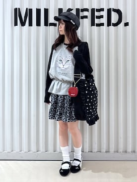 「MILKFED.（ミルクフェド）のアイテム」を使った、Kiyoraさん（レディース・150cm）の秋コーディネート