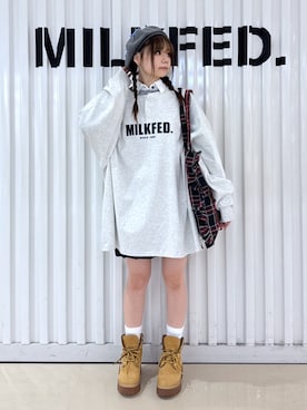 「MILKFED.（ミルクフェド）のアイテム」を使った、Kiyoraさん（レディース・150cm）の秋コーディネート