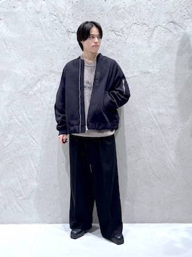 「アイテム（MA-1）」を使った、tenma04さん（メンズ・167cm・20代）の秋コーディネート