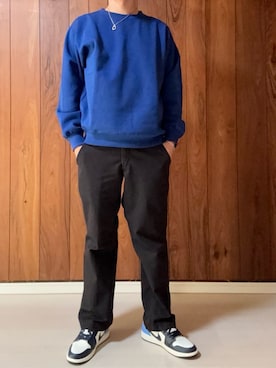 「アイテム（チノパンツ）」を使った、racchiさん（メンズ・176cm）の秋コーディネート