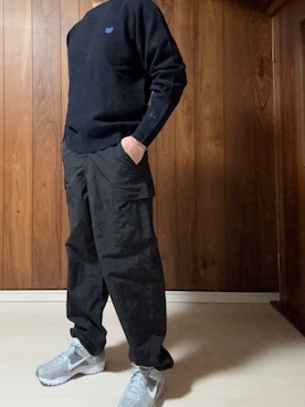 「アイテム（スニーカー）」を使った、racchiさん（メンズ・176cm）の秋コーディネート