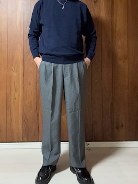 「アイテム（パンツ）」を使った、racchiさん（メンズ・176cm）の秋コーディネート