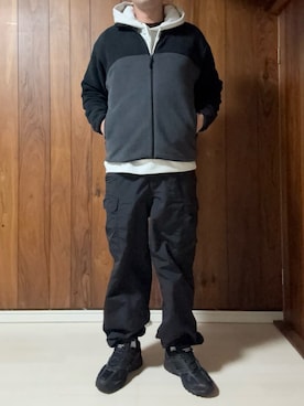 「アイテム（その他アウター）」を使った、racchiさん（メンズ・176cm）の冬コーディネート