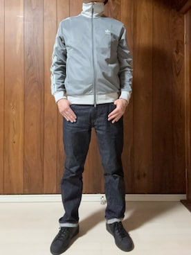 「アイテム（デニムパンツ）」を使った、racchiさん（メンズ・176cm）の秋コーディネート