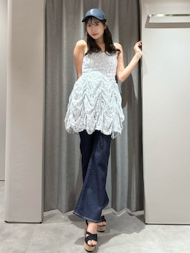 「dazzlin（ダズリン）のアイテム（ワンピース/ドレス）」を使った、yunaさん（レディース・161cm）の夏コーディネート