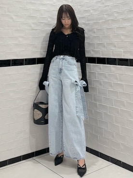 「dazzlin（ダズリン）のアイテム（パンツ）」を使った、yunaさん（レディース・161cm）の春コーディネート