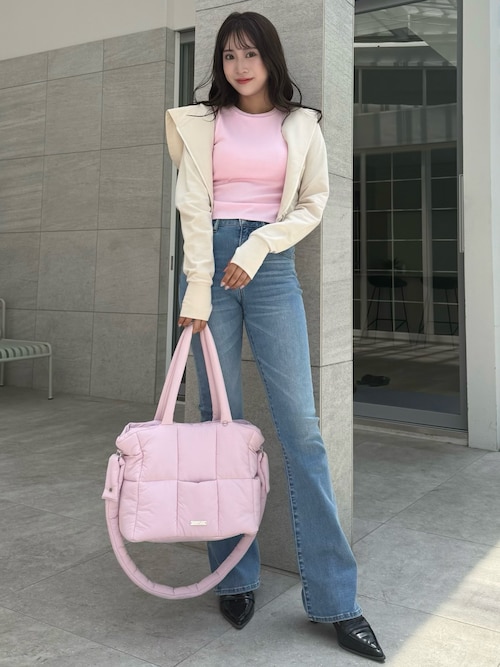 【吉田朱里】マシュマロトートバッグ（パープル・F） 未使用 dazzlin 吉田朱里】マシュマロトートバッグ（ボストンバッグ）｜dazzlin