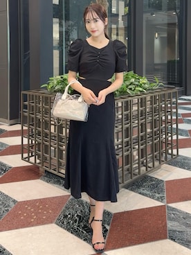 「アイテム（ワンピース/ドレス）」を使った、yunaさん（レディース・161cm）の夏コーディネート