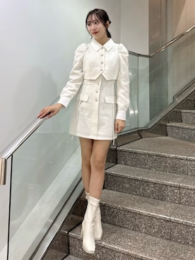 yunaさん（レディース・161cm）の冬コーディネート