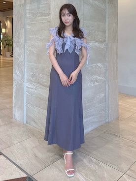 「dazzlin（ダズリン）のアイテム（ワンピース/ドレス）」を使った、yunaさん（レディース・161cm）の夏コーディネート