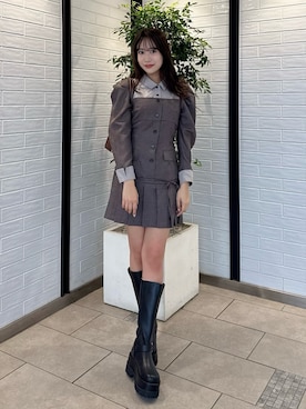 yunaさん（レディース・161cm）の冬コーディネート