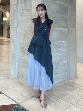 「dazzlin（ダズリン）のアイテム」を使った、yunaさん（骨格ウェーブ・レディース・161cm）の春コーディネート