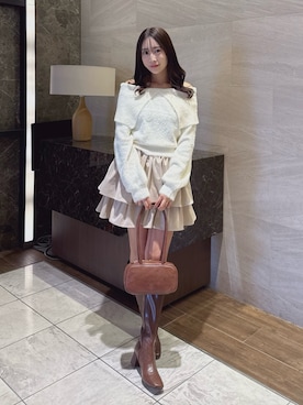 yunaさん（レディース・161cm）の冬コーディネート