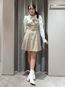 長袖レイヤードシャツミニワンピース｜ダズリン（dazzlin