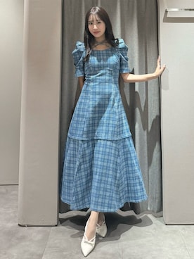 「dazzlin（ダズリン）のアイテム（ワンピース/ドレス）」を使った、yunaさん（レディース・161cm）の春コーディネート