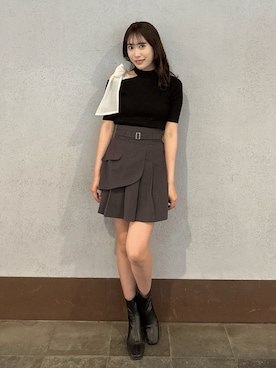 「dazzlin（ダズリン）のアイテム」を使った、yunaさん（骨格ウェーブ・レディース・161cm）の春コーディネート