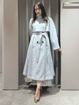 「きれいめカジュアル」｜「アイテム（その他アウター）」を使った、yunaさん（レディース・161cm）の秋コーディネート