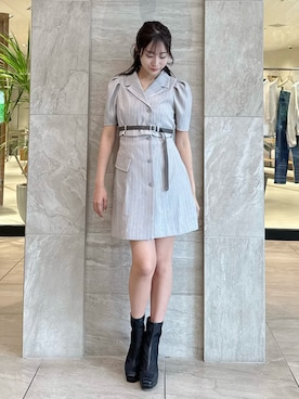 「dazzlin（ダズリン）のアイテム（ブーツ）」を使った、yunaさん（骨格ウェーブ・レディース・161cm）の春コーディネート