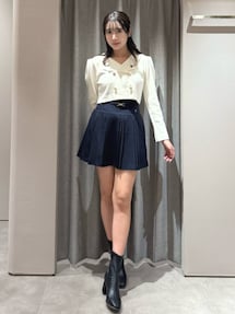 POLO BCSコラボ】ベルトツキハイウエストプリーツミニスカート