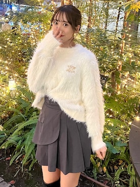 「dazzlin（ダズリン）のアイテム（アクセサリー）」を使った、yunaさん（レディース・161cm）の冬コーディネート