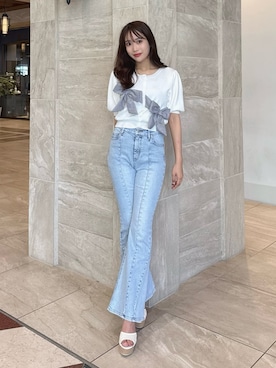 「dazzlin（ダズリン）のアイテム」を使った、yunaさん（レディース・161cm）の春コーディネート