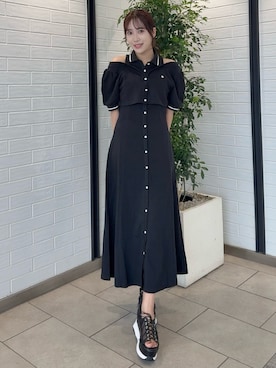 「dazzlin（ダズリン）のアイテム」を使った、yunaさん（レディース・161cm）の夏コーディネート