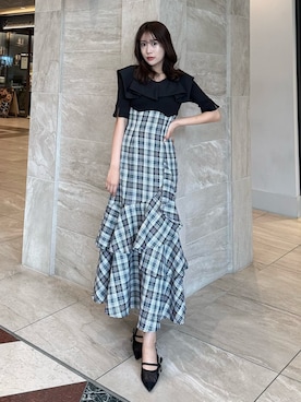 「dazzlin（ダズリン）のアイテム（ブーツ）」を使った、yunaさん（骨格ウェーブ・レディース・161cm）の春コーディネート
