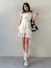 dazzlin リボンハンドルカゴバッグ ダズリン dazzlin リボンハンドルカゴバッグ （ブラック