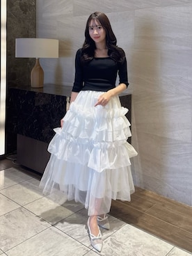 「dazzlin（ダズリン）のアイテム」を使った、yunaさん（レディース・161cm）の春コーディネート